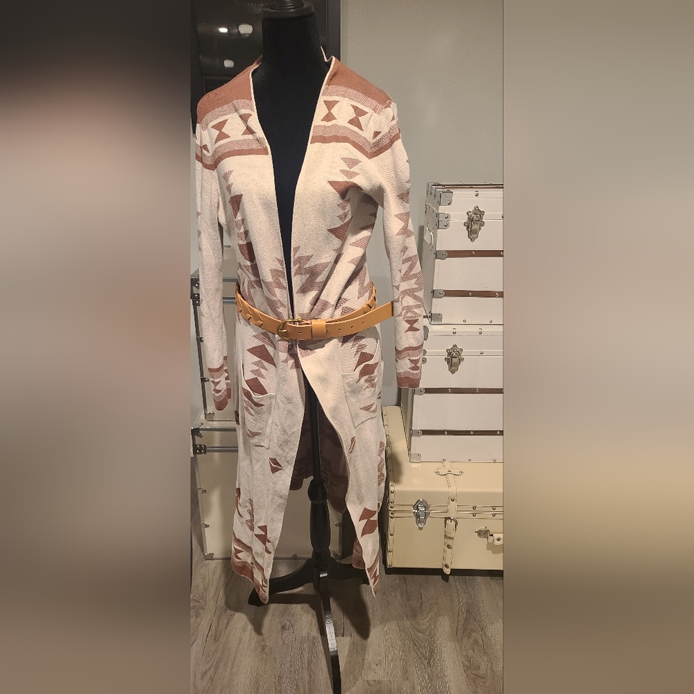 Kaisley Southwestern Long Cardigan